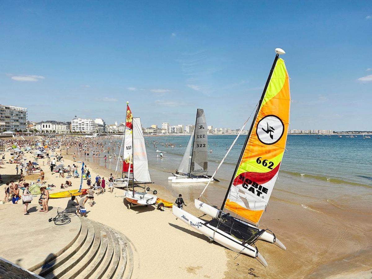 Appartement T2 Face Plage Avec Balcon, Cuisine Equipee Et Tv - Fr-1-92-908 Les Sables-dʼOlonne Buitenkant foto